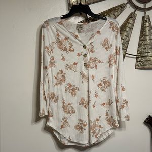 Como Vintage MEDIUM Pink Brown and White.